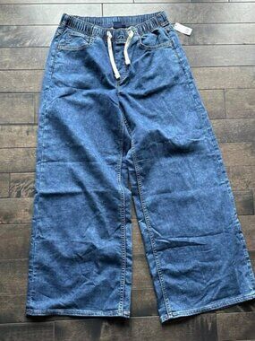 Gap Wide Leg Cinch Waist Jeans